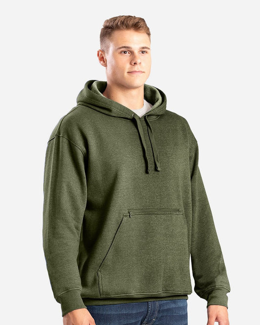 Berne Apparel Men's Heritage Zip Pocket Hooded Sweatshirt SP418