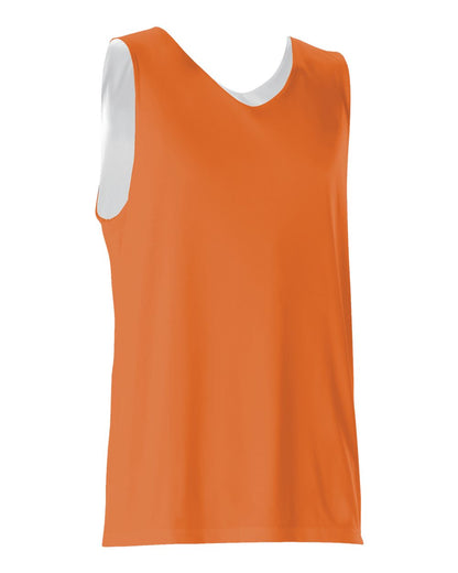 Alleson Athletic Reversible Tank 506CR #color_Orange/ White