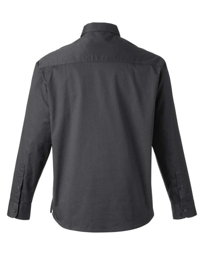 Harriton Men's Advantage IL Workshirt M585L #color_Dark Charcoal