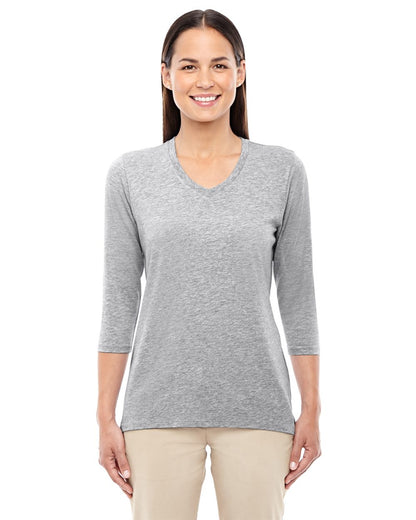 Devon & Jones Women's Perfect Fit™ Bracelet-Length V-Neck Top DP184W Devon &amp; Jones Women&#39;s Perfect Fit™ Bracelet-Length V-Neck Top DP184W