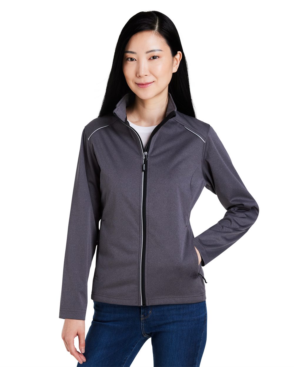 CORE365 Women's Techno Lite Three-Layer Knit Tech-Shell CE708W