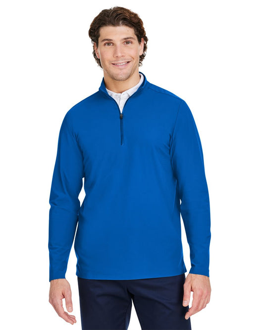 Devon & Jones Men's CrownLux Performance® Windsor Welded Quarter-Zip Pullover DG410