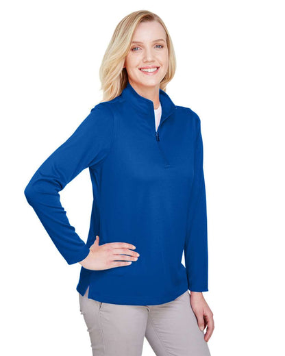 Harriton Women's Advantage Snag Protection Plus Quarter-Zip Pullover M748W #colormdl_True Royal