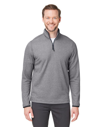 CORE365 Men's Venture Heathered Stripe Quarter-Zip Pullover CE73 CORE365 Men&#39;s Venture Heathered Stripe Quarter-Zip Pullover CE73