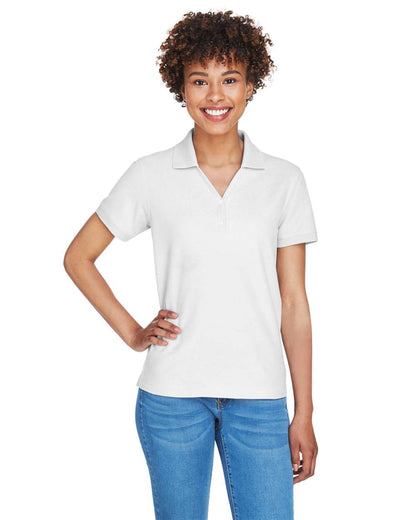 Devon & Jones Women's Pima Piqué Polo D100W #colormdl_White