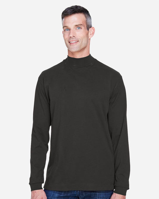 Devon & Jones Unisex Sueded Jersey Mock Neck T-Shirt D420