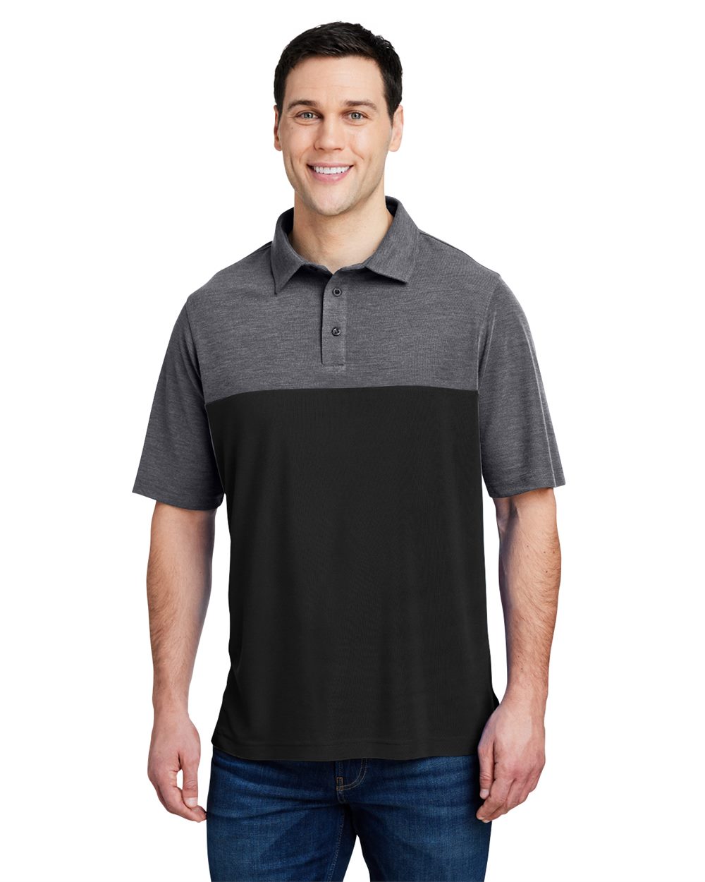 CORE365 Men's Fusion ChromaSoft™ Colorblock Polo CE112C