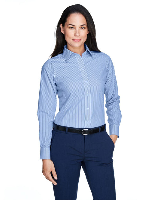 Devon & Jones Women's Crown Collection® Banker Stripe Woven Dress Shirt D645W