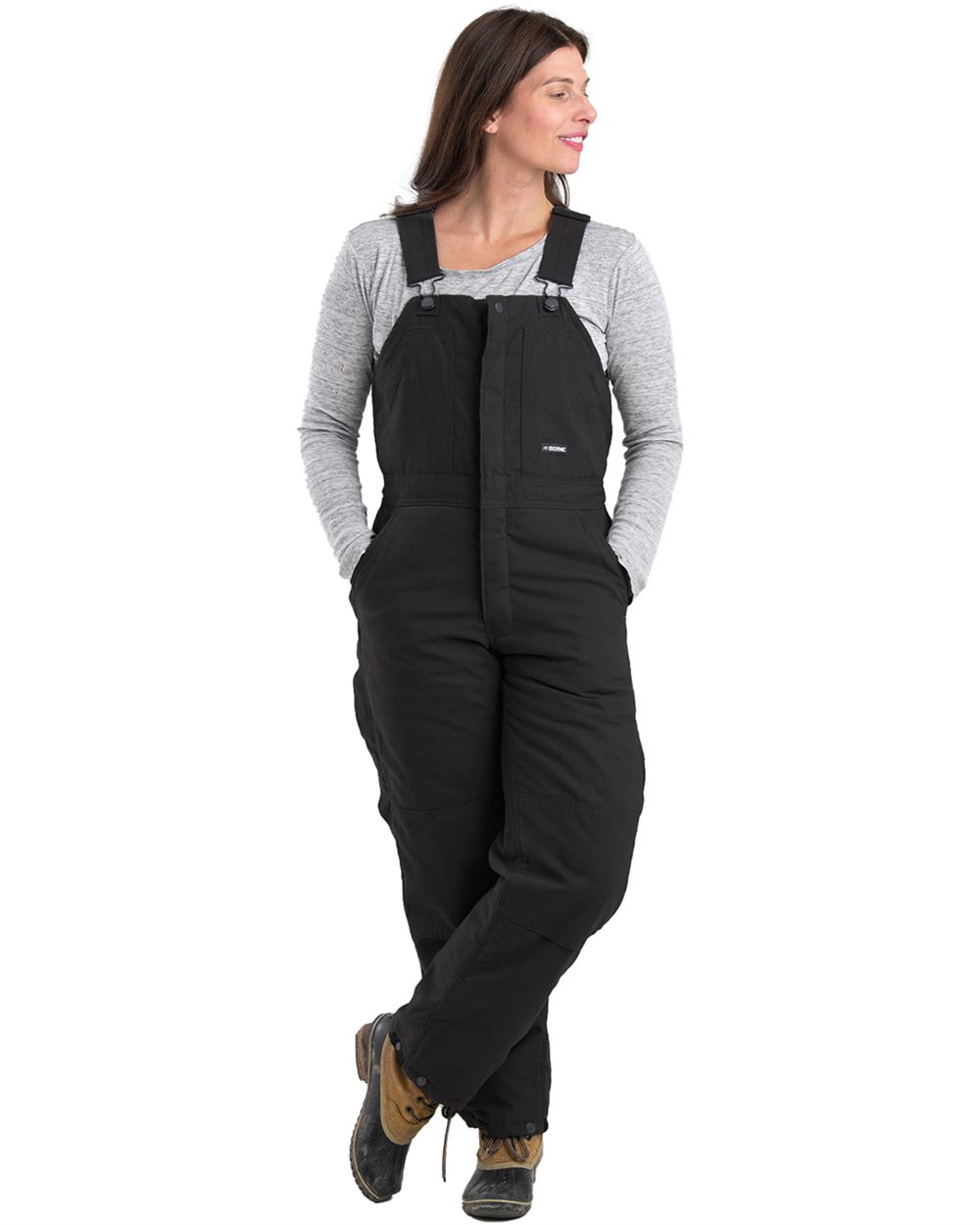 Berne Apparel Women's Softstone Duck Insulated Bib Overall WB515