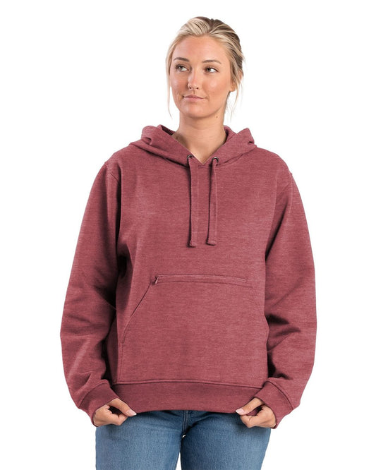 Berne Apparel Women's Heritage Zippered Pocket Hooded Sweatshirt WSP418