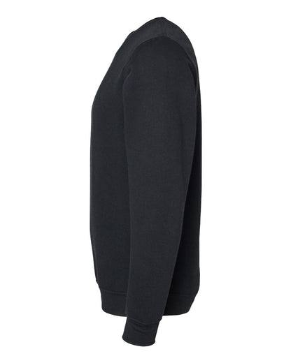 LAT Unisex Elevated Fleece Crewneck Sweatshirt 6925 #color_Black