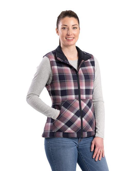 Berne Apparel Women's Insulated Flannel Vest WV16