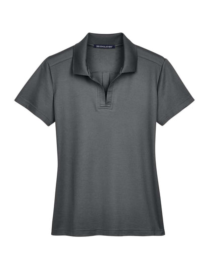 Devon & Jones Women's CrownLux Performance® Plaited Polo DG20W #color_Graphite