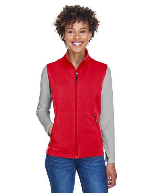 CORE365 Women's Cruise Two-Layer Fleece Bonded Soft Shell Vest CE701W
