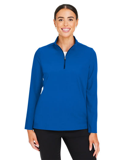 Devon & Jones Women's CrownLux Performance® Windsor Welded Quarter-Zip Pullover DG410W Devon &amp; Jones Women&#39;s CrownLux Performance® Windsor Welded Quarter-Zip Pullover DG410W