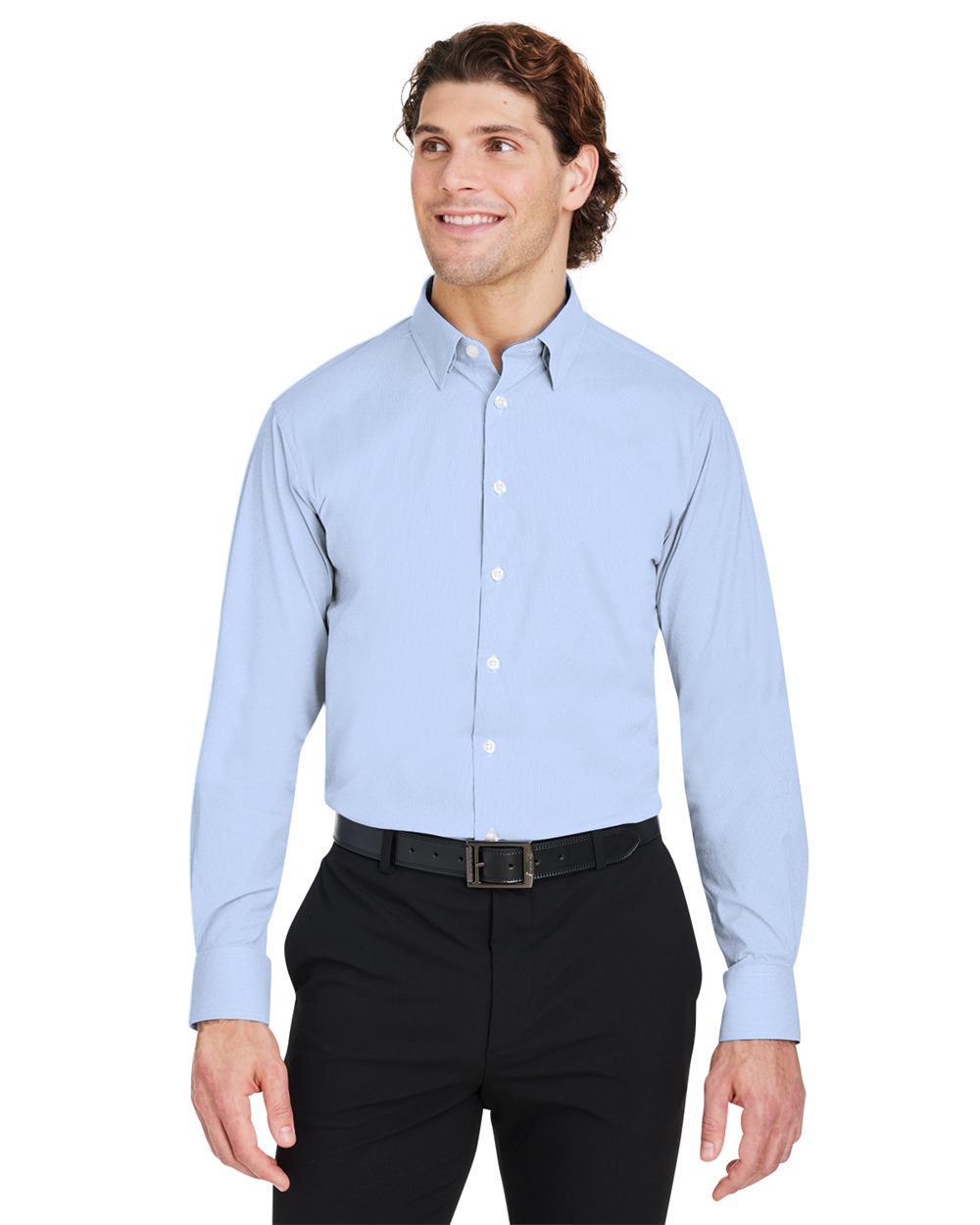 Devon & Jones Men's CrownLux Performance® Microstripe Dress Shirt DG537