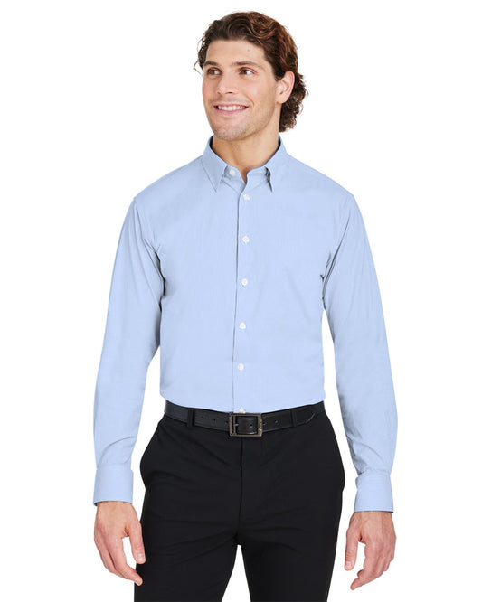 Devon & Jones Men's CrownLux Performance® Microstripe Dress Shirt DG537