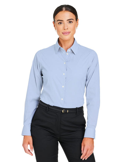 Devon & Jones Women's CrownLux Performance® Microstripe Dress Shirt DG537W Devon &amp; Jones Women&#39;s CrownLux Performance® Microstripe Dress Shirt DG537W