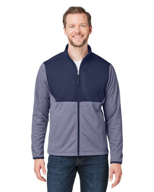CORE365 Men's Venture Heathered Stripe Hybrid Jacket CE74
