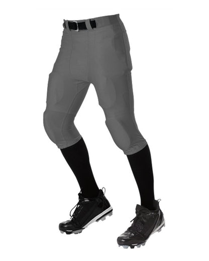 Alleson Athletic No Fly Football Pants with Slotted Waist 675NF #color_Charcoal