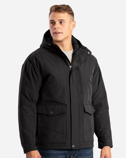 Berne Apparel Men's Highland Quilt-Lined Micro-Duck Hooded Jacket HJ67