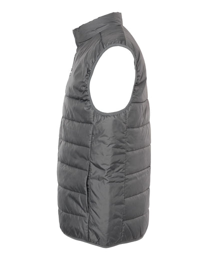 Adidas Men's Puffer Full-Zip Vest A572 #color_Grey Five