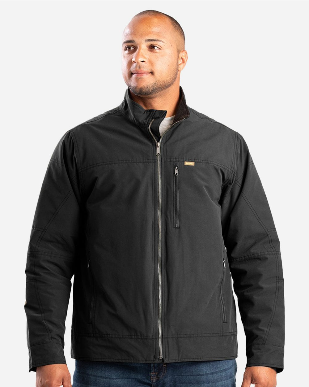Berne Apparel Men's Highland Quilt-Lined Micro-Duck Jacket J387