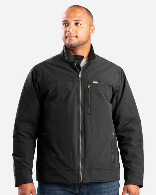 Berne Apparel Men's Highland Quilt-Lined Micro-Duck Jacket J387