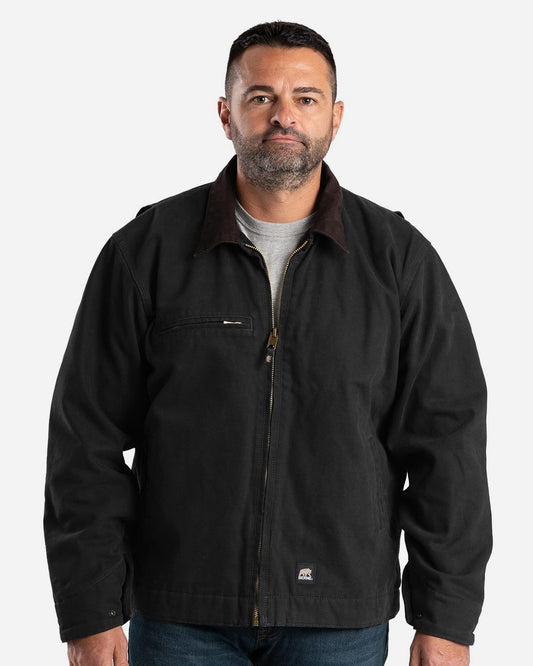 Berne Apparel Men's Highland Washed Gasoline Jacket J374