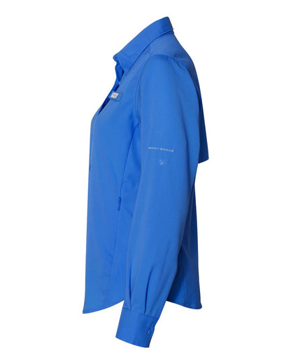 Columbia Women's PFG Tamiami™ II Shirt 212465 #color_Vivid Blue