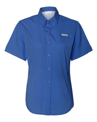 Columbia Women's PFG Tamiami™ II Short Sleeve Shirt 212466 #color_Vivid Blue