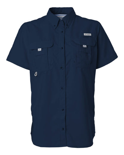 Columbia Women's PFG Bahama™ Short Sleeve Shirt 212473 #color_Collegiate Navy