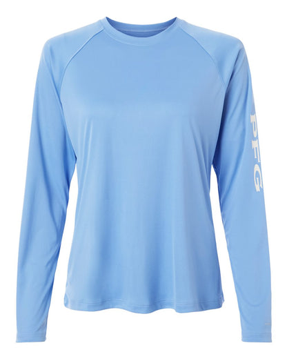 Columbia Women's PFG Tidal Tee™ II Long Sleeve 212485 #color_White Cap/ White