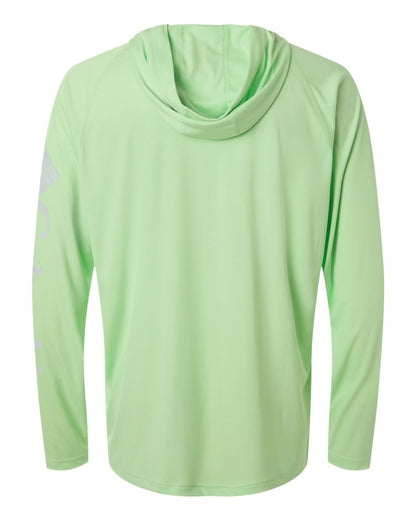 Columbia Unisex PFG Terminal Tackle™ Hooded Long Sleeve T-Shirt 212482 #color_Key West/ Cool Grey