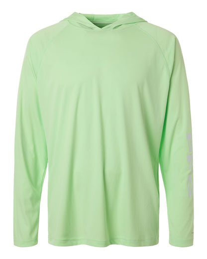 Columbia Unisex PFG Terminal Tackle™ Hooded Long Sleeve T-Shirt 212482 #color_Key West/ Cool Grey