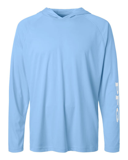 Columbia Unisex PFG Terminal Tackle™ Hooded Long Sleeve T-Shirt 212482 #color_White Cap/ White
