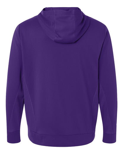 Team 365 Unisex Squad Hooded Tech Fleece Pullover TT400 #color_Sport Purple