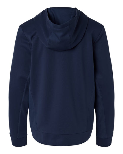 Team 365 Youth Squad Hooded Tech Fleece Pullover TT400Y #color_Sport Dark Navy