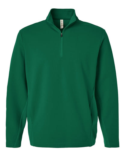 Team 365 Unisex Squad Cadet Quarter-Zip Tech Fleece Pullover TT401 #color_Sport Forest