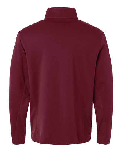 Team 365 Unisex Squad Cadet Quarter-Zip Tech Fleece Pullover TT401 #color_Sport Maroon