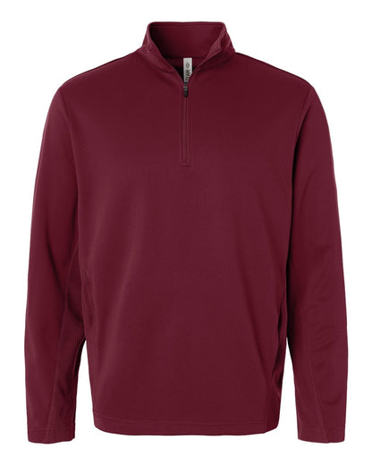 Team 365 Unisex Squad Cadet Quarter-Zip Tech Fleece Pullover TT401 #color_Sport Maroon