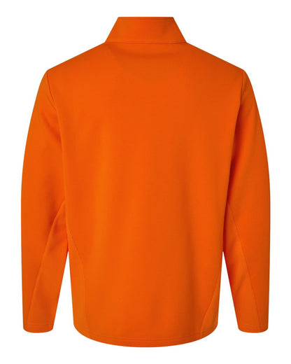 Team 365 Unisex Squad Cadet Quarter-Zip Tech Fleece Pullover TT401 #color_Sport Orange