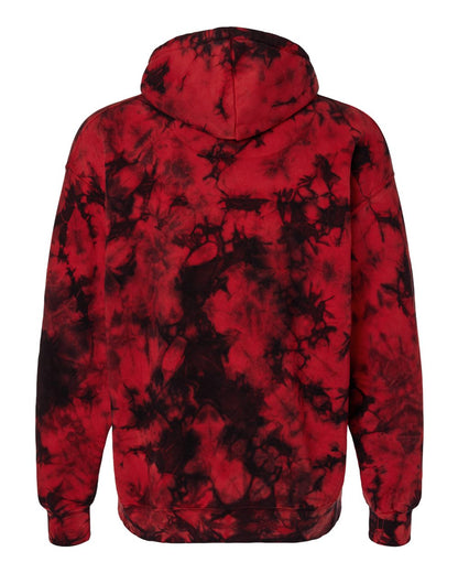 Colortone Unisex Crystal Wash Hooded Sweatshirt 8790 #color_Crystal Red/ Black