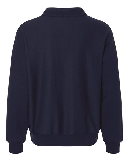 Hanes Men's Beefy® Sweats Premium Heavyweight Quarter-Zip Sweatshirt OG900 #color_Athletic Navy