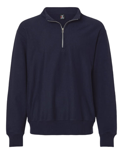 Hanes Men's Beefy® Sweats Premium Heavyweight Quarter-Zip Sweatshirt OG900 #color_Athletic Navy