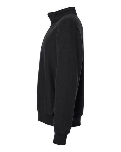 Hanes Men's Beefy® Sweats Premium Heavyweight Quarter-Zip Sweatshirt OG900 #color_Black
