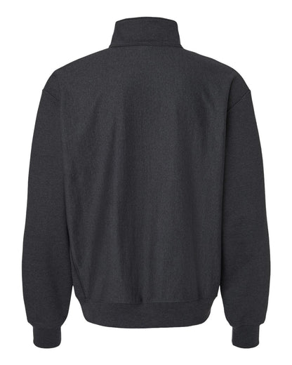 Hanes Men's Beefy® Sweats Premium Heavyweight Quarter-Zip Sweatshirt OG900 #color_Charcoal Heather