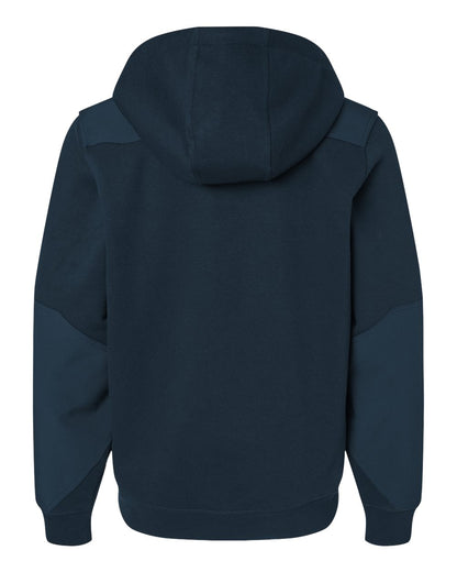 DRI DUCK Men's Mission Quarter-Zip Hooded Pullover 7349 #color_Deep Blue