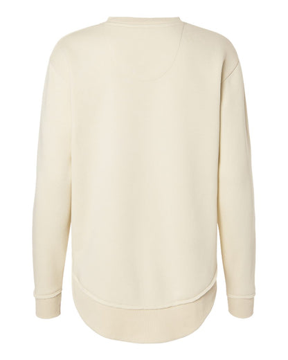 LAT Women's Weekend Fleece Crewneck Sweatshirt 3525 #color_Natural