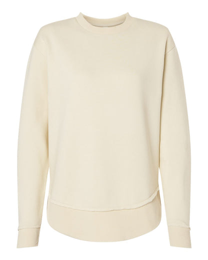 LAT Women's Weekend Fleece Crewneck Sweatshirt 3525 #color_Natural